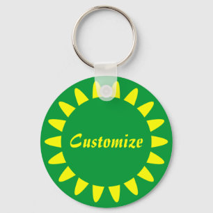 Porte-clés Modèle Sun Ray - 3 - Tout vert