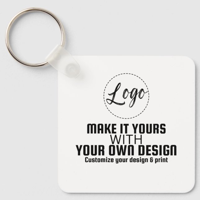 Porte-clés Modèle vierge personnalisé (Recto)