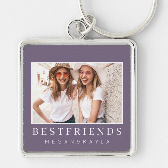 Porte-clés Modern Chic Best Friends BFF Photo (Devant)