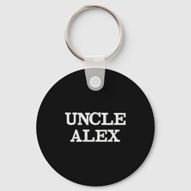 Porte-clés Modern Gift For Uncle Pregnancy Announcement Cool  (Recto)