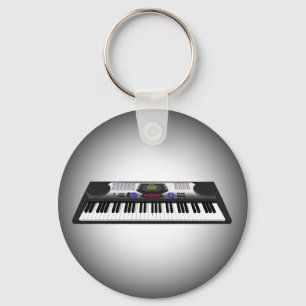 Porte-clés Modern Keyboard Synth: 3D Model: Keychain