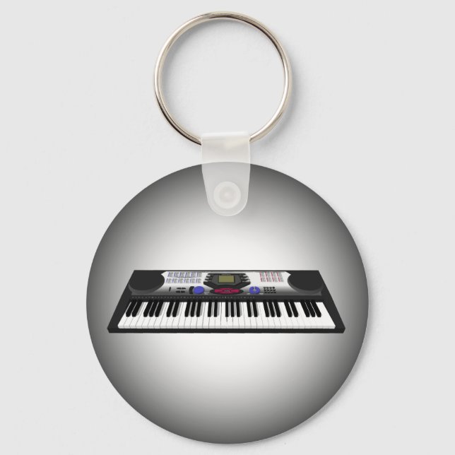 Porte-clés Modern Keyboard Synth: 3D Model: Keychain (Recto)