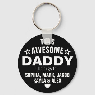 Porte-clés Moderne Ce Magnifique Papa Appartient À La Fête de