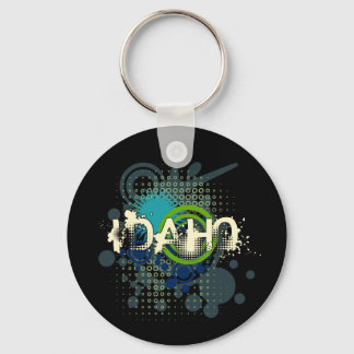 Porte-clés Moderne Grunge demi-ton Idaho Porte - clé foncé
