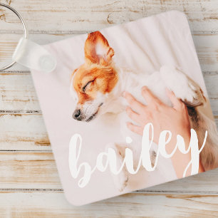 Porte-clés Moderne Jouer Simple Élégant Chic Photo Pet