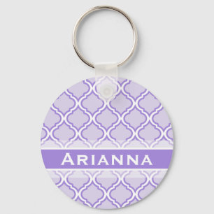 Porte-clés Moderne Lilac Purple Marocain Trellis
