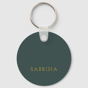 Porte-clés Moderne Minimaliste Simple Propre Vert Poussiéreux