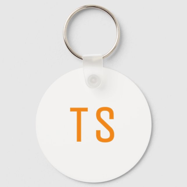 Porte-clés Moderne modèle de lettre initiale à monogramme sim (Recto)