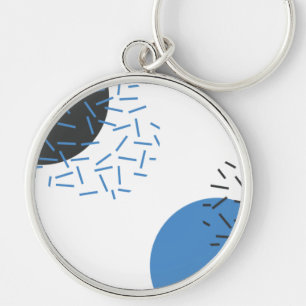 Porte-clés Moderne, simple, cool, abstrait, motif graphique