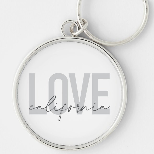 Porte-clés Moderne, urbain, tendance, design cool Love Califo (Devant)