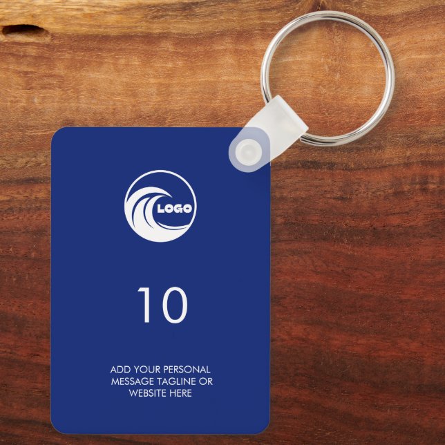 Porte-clés Modernité Numéro de chambre Logo Hôtell (Verso)