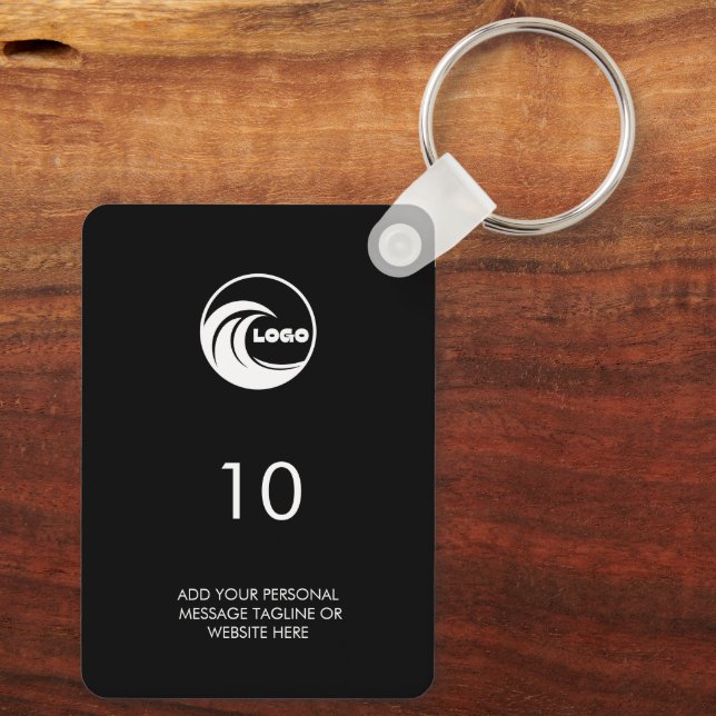 Porte-clés Modernité Numéro de chambre Logo Hôtell (Verso)