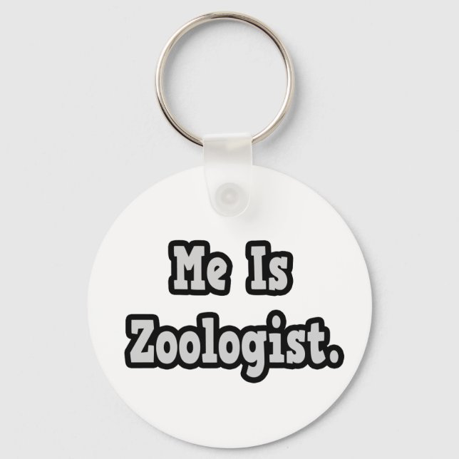 Porte-clés Moi, Zoologiste (Recto)