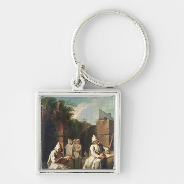 Porte-clés Moines Carthusian dans la méditation (Devant)