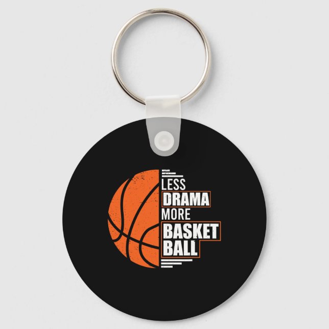 Porte-clés Moins De Drame Plus Bysketbyll Coach Match Player  (Recto)