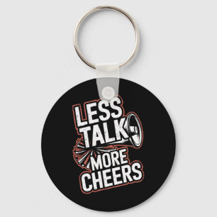 Porte-clés Moins de paroles Plus de acclamations Cheerleading