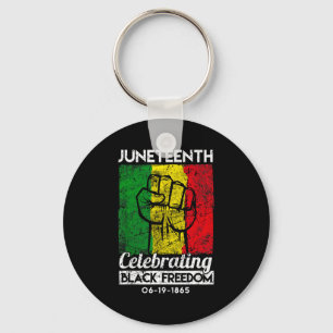 Porte-clés mois de l'histoire des afro-américains noirs junet