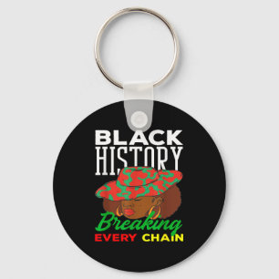 Porte-clés Mois de l'histoire des Noirs Briser chaque chaîne