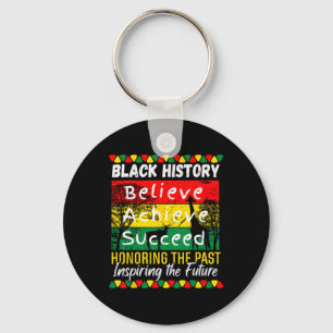 Porte-clés Mois de l'histoire des Noirs Croire Réussir Réussi