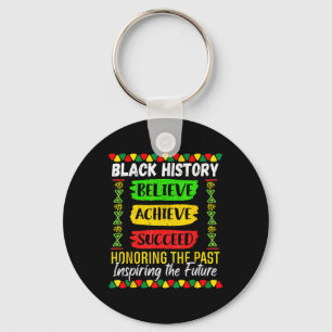 Porte-clés Mois de l'histoire des Noirs Croire Réussir Réussi