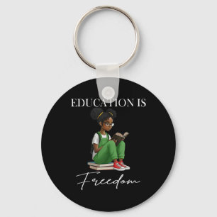 Porte-clés Mois de l'histoire des Noirs Éducation est Liberté