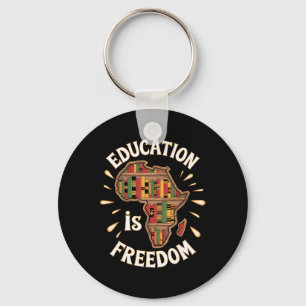 Porte-clés Mois de l'histoire des Noirs Éducation Liberté Afr