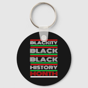 Porte-clés Mois de l'histoire des Noirs Mélanine Afro-América