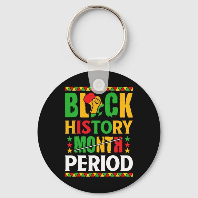 Porte-clés Mois de l'histoire des Noirs Période Femmes afro-a (Recto)