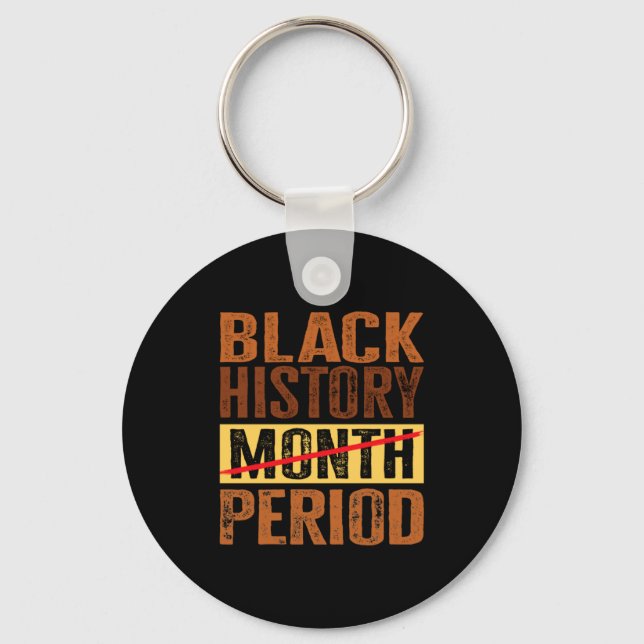 Porte-clés Mois de l'histoire des Noirs Période Mélanine Afro (Recto)