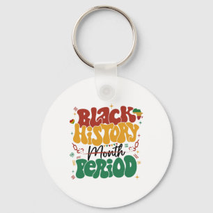 Porte-clés Mois de l'histoire des Noirs Période Mélanine Afro