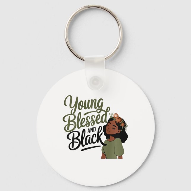Porte-clés Mois de l'histoire des Noirs Sensibilisation Bénie (Recto)