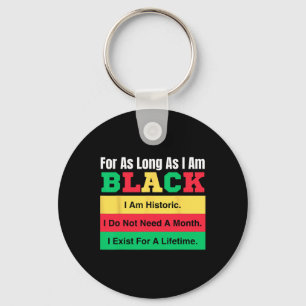Porte-clés Mois de l'histoire des Noirs tant que je suis fier