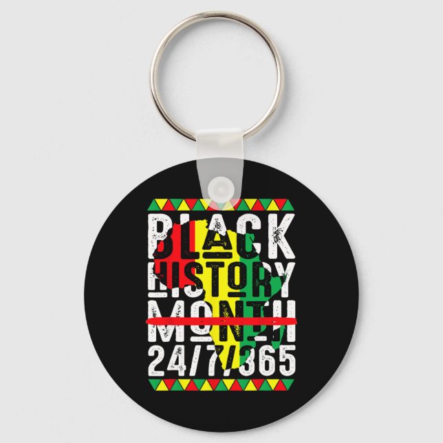 Porte-clés Mois de l'histoire des Noirs Un mois ne peut conte (Recto)