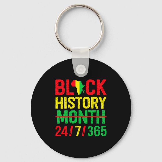 Porte-clés Mois de l'histoire des Noirs Un mois ne peut conte (Recto)