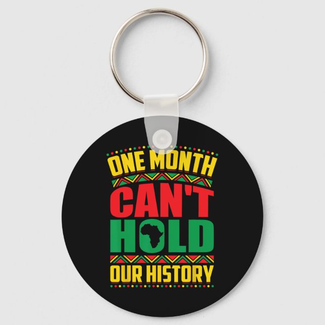 Porte-clés Mois de l'histoire des Noirs Un mois ne peut pas t (Recto)