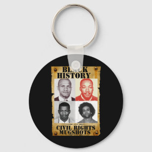 Porte-clés Mois de l'Histoire Noire Mugshot authentique des d