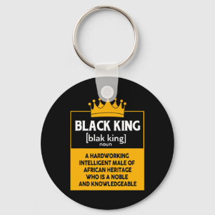 Porte-clés Mois de l'histoire noire Roi noir pour les hommes