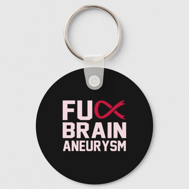 Porte-clés Mois de sensibilisation à l'neurysme cérébral sarc (Recto)