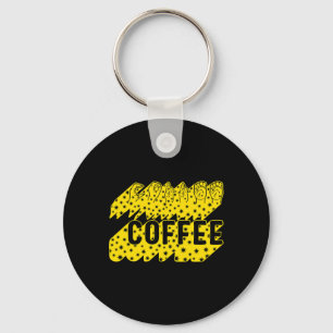 Porte-clés Mois de sensibilisation Café Asl Lover Amour tenda