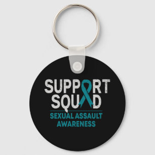 Porte-clés Mois de sensibilisation de l'équipe de soutien Ual