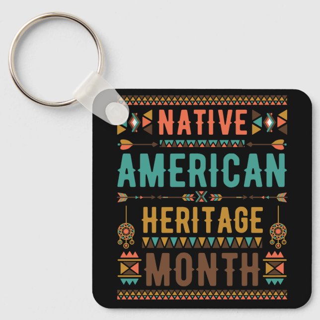 Porte-clés Mois du patrimoine amérindien national Ind (Recto)