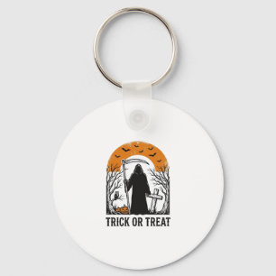 Porte-clés Moissonneur d'Halloween Trick Or Treat Vintage Épo