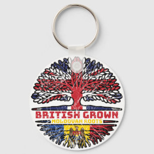 Porte-clés Moldavie Moldavie Royaume-Uni British Tree