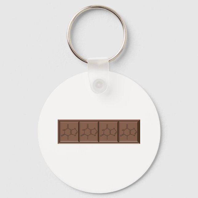 Porte-clés Molécule de chocolat (Recto)