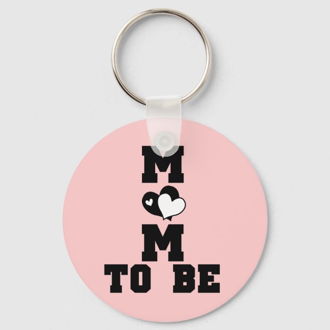 Porte-clés MOM à être - Texte noir (Recto)
