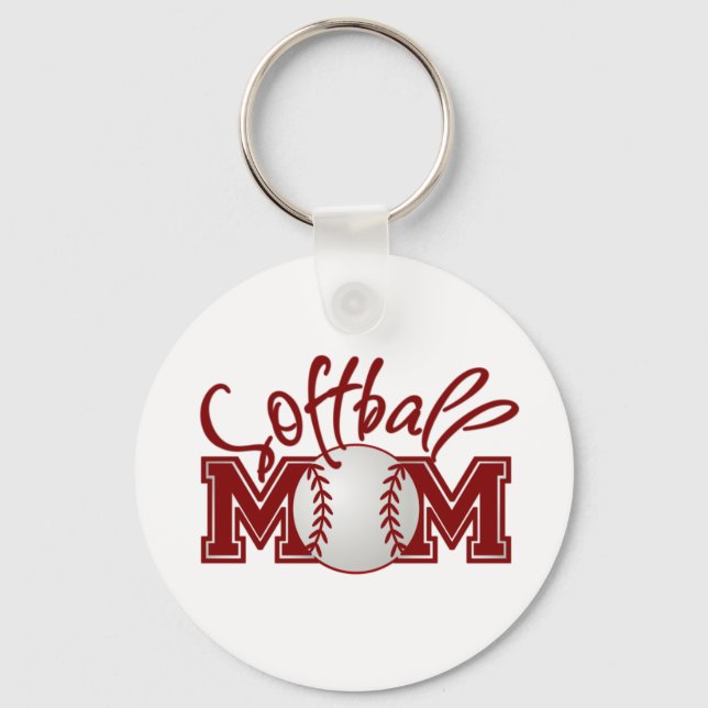Porte-clés MOM de softball (Recto)