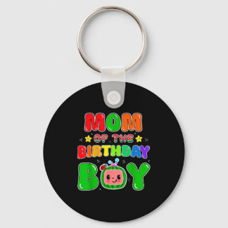 Porte-clés Mom Of The Birthday Boy Funny Melon Family Party M