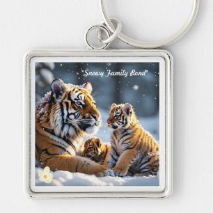 Porte-clés "Moments congelés de joie tigre"