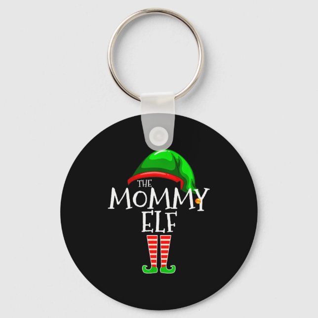 Porte-clés Mommy Elf Family Matching Group Christmas Mom  (Recto)