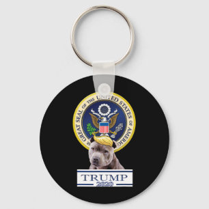 Porte-clés Mon American Staffordshire Terrier pour Trump